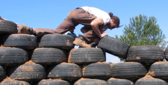 earthship tire work